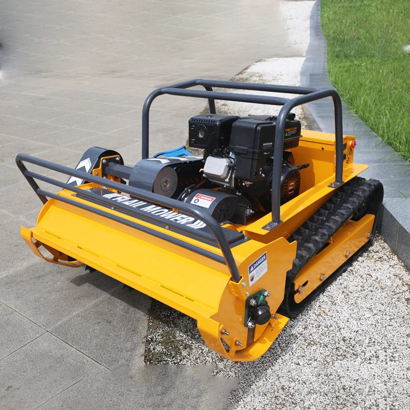 Remote-controlled lawnmower, professional lawn mowing equipment, zero turning radius, 45° working slope, 1000mm cutting width, outdoor electric lawnmower, powerful performance.