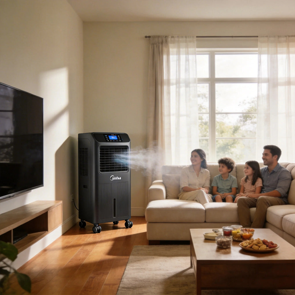 Midea Portable Air Conditioner Heater 13500 BTU ASHRAE Smart AC Dehumidifier Fan 4-in-1 Wireless App Alexa Voice Control Air Cooler for Home Dorm Apartment Cools Up to 450 Sq.Ft Includes Window Installation Kit & Remote Contr