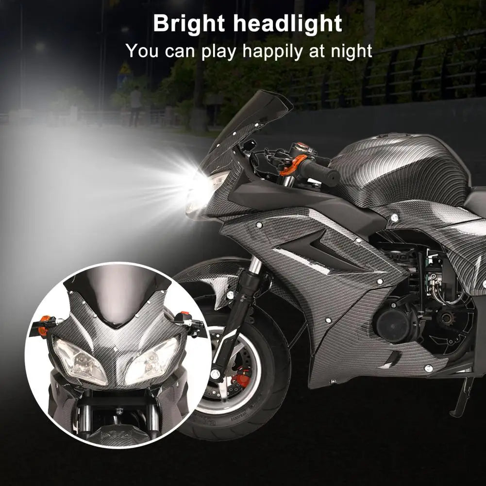 49cc 4-Stroke Pocket Rocket Motorcycle, Gas Pocket Motorbike with Front Rear Disc Brakes, Mini Motorcycle