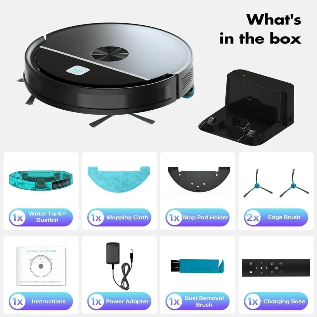 MFR01 Smart Robot Vacuum Cleaner & Mop 3500Pa Powerful Suction Intelligent Home Use Sweep Suck And Mop Integrated Dust Vacuum 120min Runtime Tuya Smart App