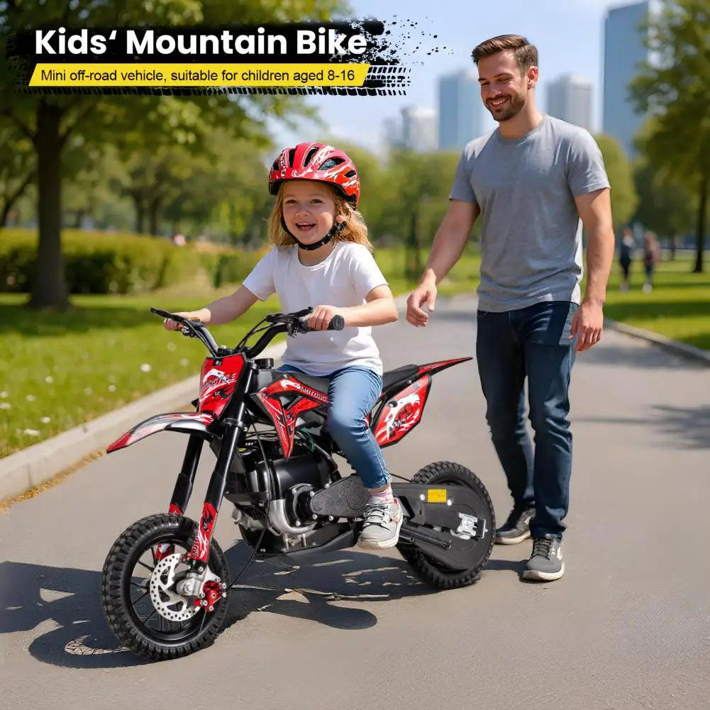 Mini Dirt Bike, 40CC 4-Stroke Gas Powered Mini Off-Road Beach Bike With Off-Rode Tire, Speed Up To 35KM/H Pocket Motorbike