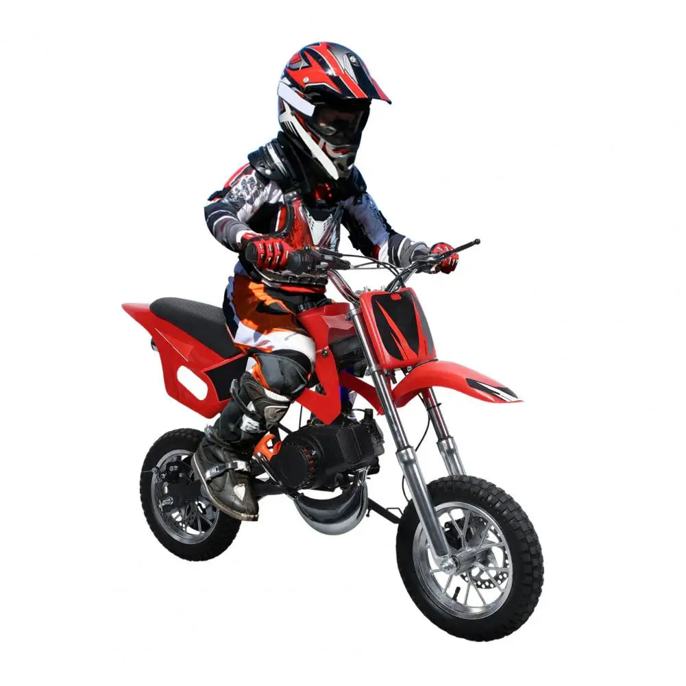 49cc 2-Stroke Motorcycle Kids Dirt Bike, Gas Power Motocross, Beach Off Road Mini Motorcycle, Children Motorbike Disc Brakes