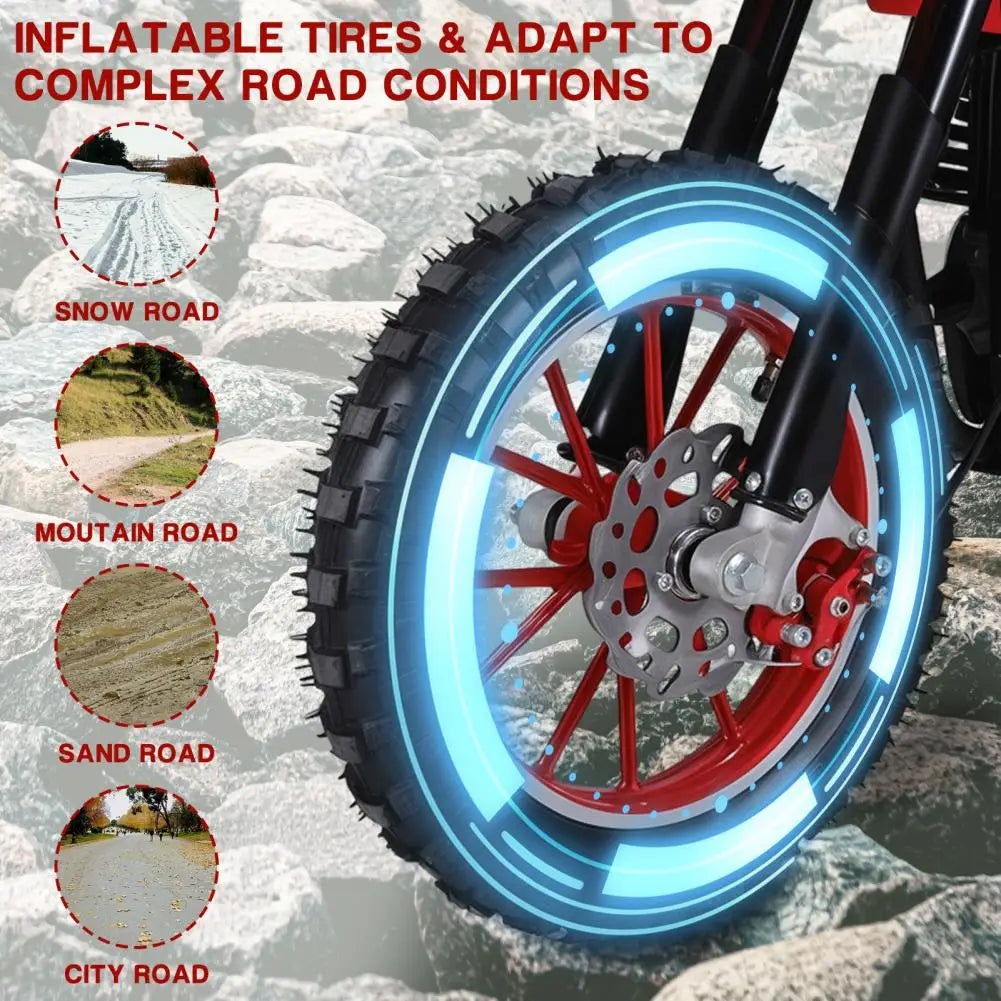 49cc 4-Stroke Kids Dirt Bike Gas Power Motocross Mountain Off Road Mini Motorcycle Children Pocket Motorbike With Disc Brakes