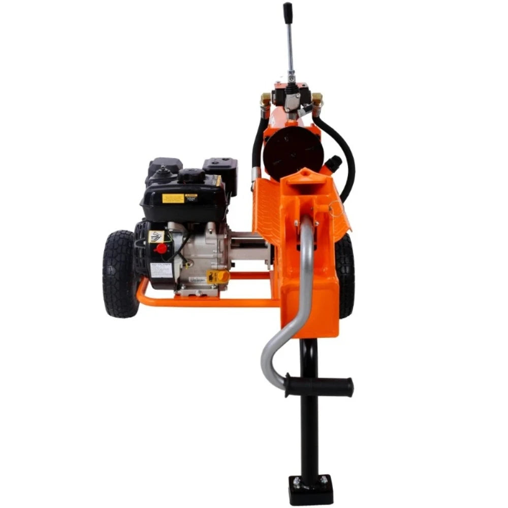 20 Ton Auto Return Log Splitter with 7HP Engine Gear Pump, Full Beam Steel Wedge Firewood Splitting Machine for Forestry Firewood Processing