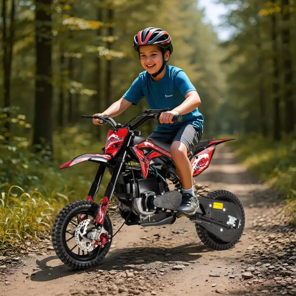 Mini Dirt Bike, 40CC 4-Stroke Gas Powered Mini Off-Road Beach Bike With Off-Rode Tire, Speed Up To 35KM/H Pocket Motorbike