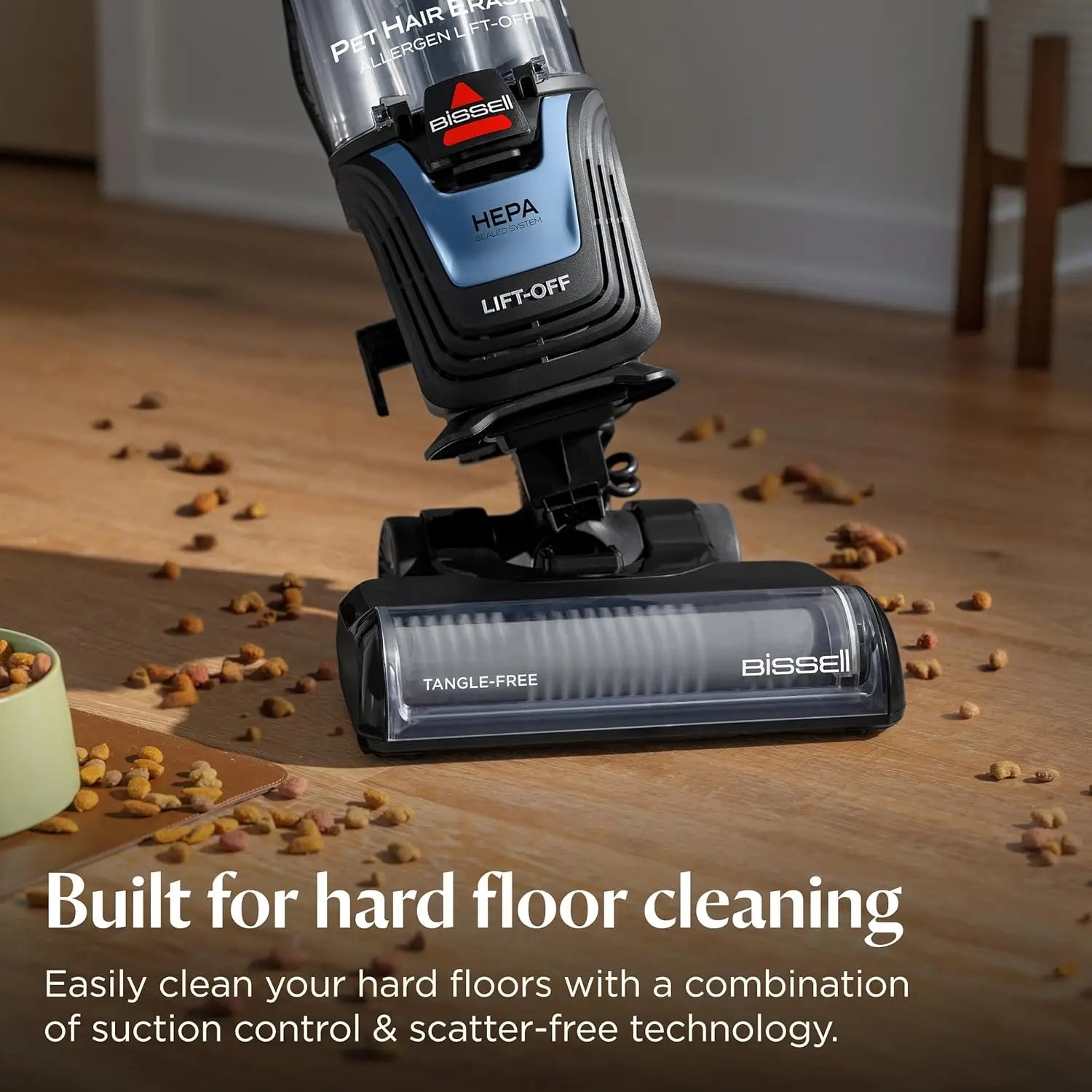 Pet Vacuum Cleaner with Powerful Suction for Pet Hair and Hard Floors, Lift-Off Detachable Pod, Tangle-Free Brush Roll