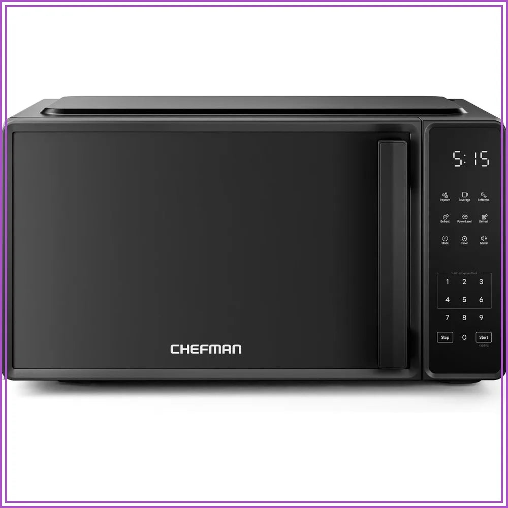 0.7 Cu. Ft. 700W Countertop Microwave with 10 Power Levels, 6 Presets, Eco Mode & Child Lock - Black