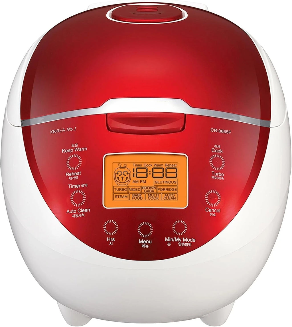Electric Rice Cooker with 6 Cup, Rice Cooker, Steamer, Fuzzy Logic, Keep Warm - Ideal for Family Cooking, Travel and ...