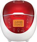Electric Rice Cooker with 6 Cup, Rice Cooker, Steamer, Fuzzy Logic, Keep Warm - Ideal for Family Cooking, Travel and ...