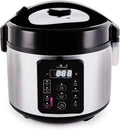 Rice Cooker with Ceramic Bowl, Fuzzy Logic, 5.5 Cups, 110V US