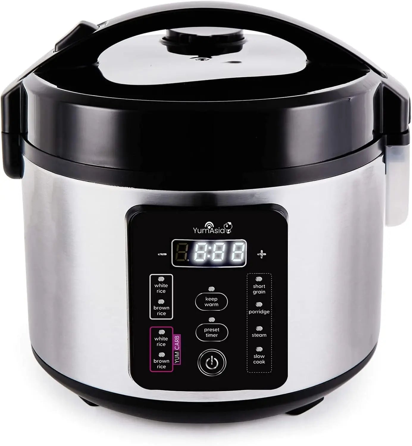 Rice Cooker with Ceramic Bowl, Fuzzy Logic, 5.5 Cups, 110V US