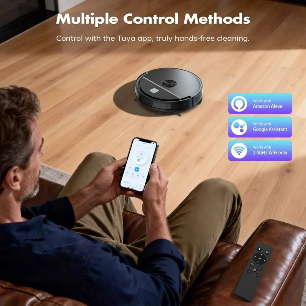 MFR01 Smart Robot Vacuum Cleaner & Mop 3500Pa Powerful Suction Intelligent Home Use Sweep Suck And Mop Integrated Dust Vacuum 120min Runtime Tuya Smart App