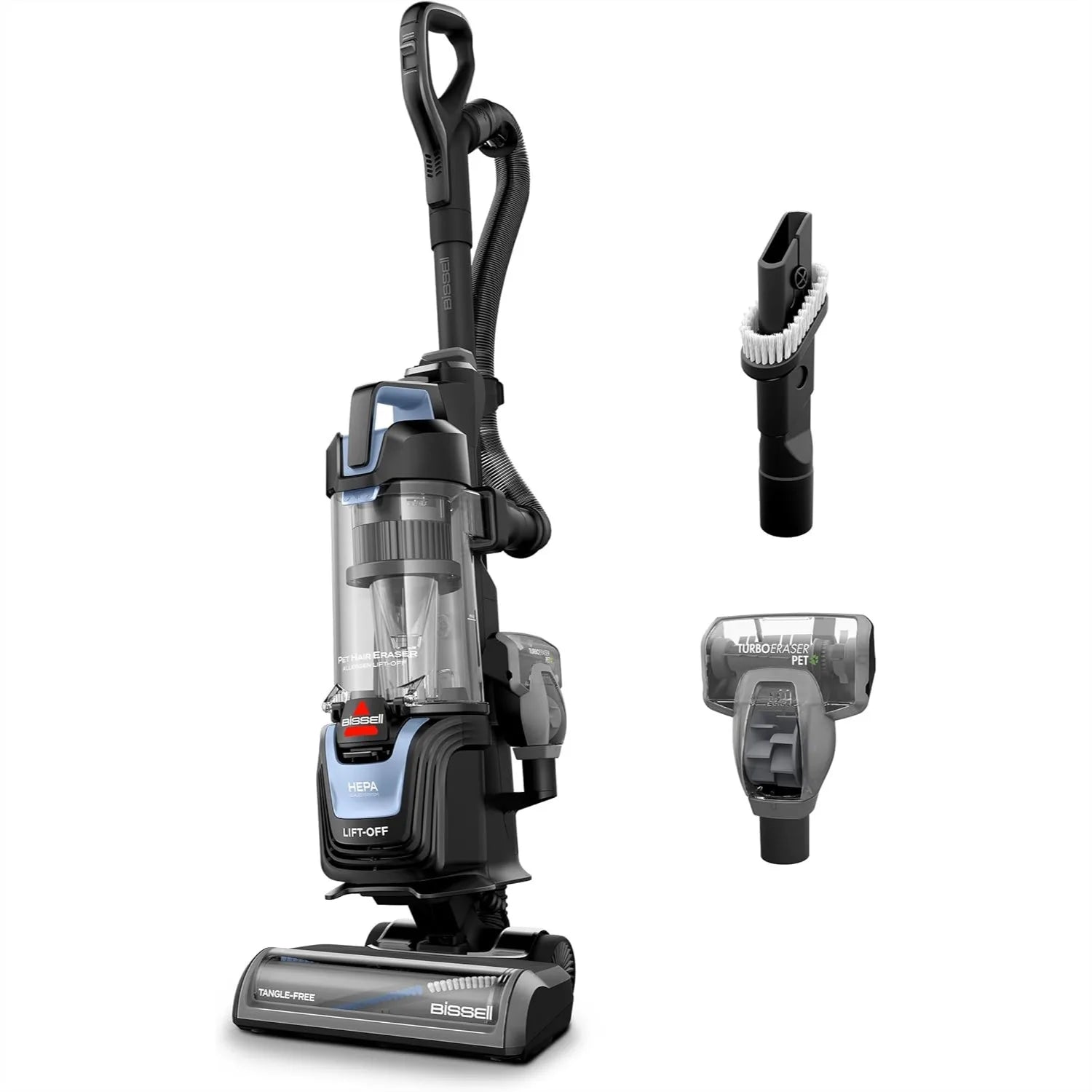Pet Vacuum Cleaner with Powerful Suction for Pet Hair and Hard Floors, Lift-Off Detachable Pod, Tangle-Free Brush Roll