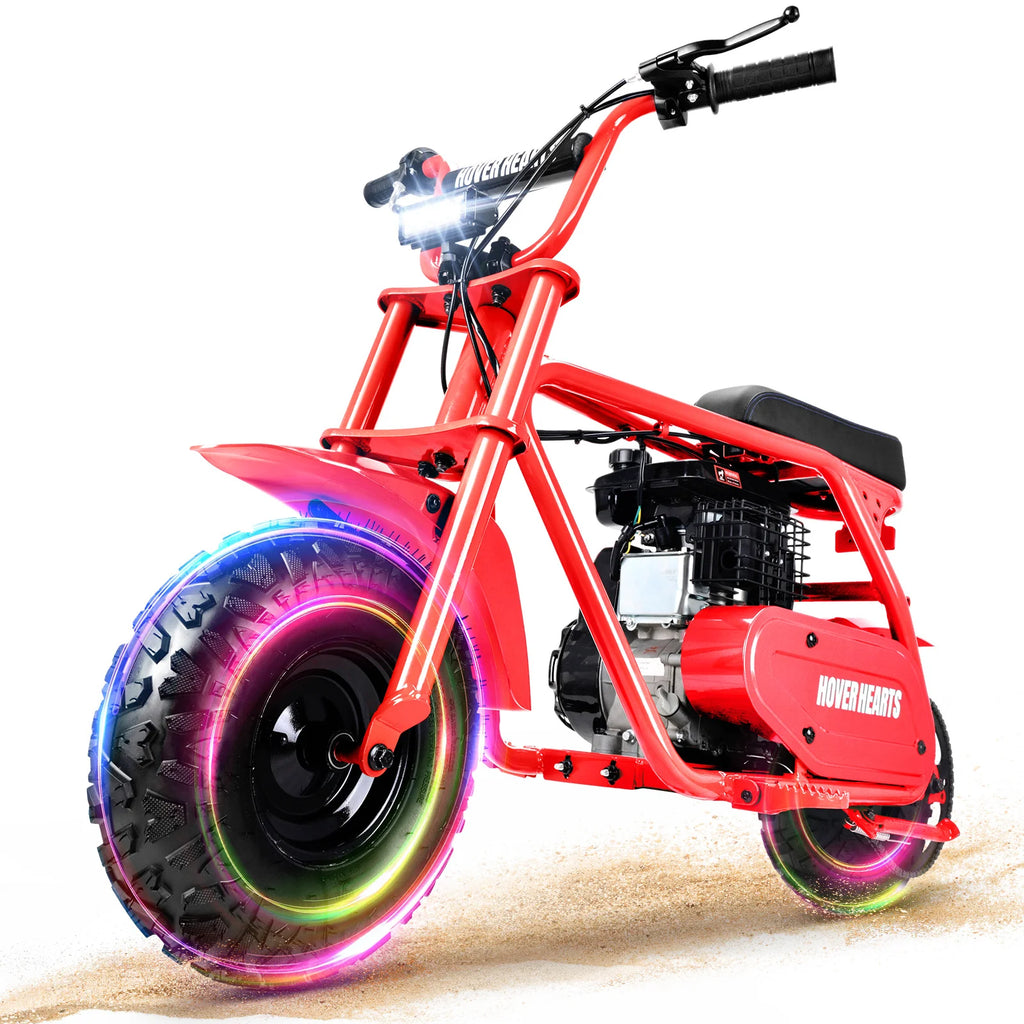 99cc youth mini dirt bike | Four-stroke gasoline-powered off-road motorcycle with a sturdy steel frame |gas-powered motocross for outdoor off-road ridingIdeal Halloween/Christmas/Birthday gift