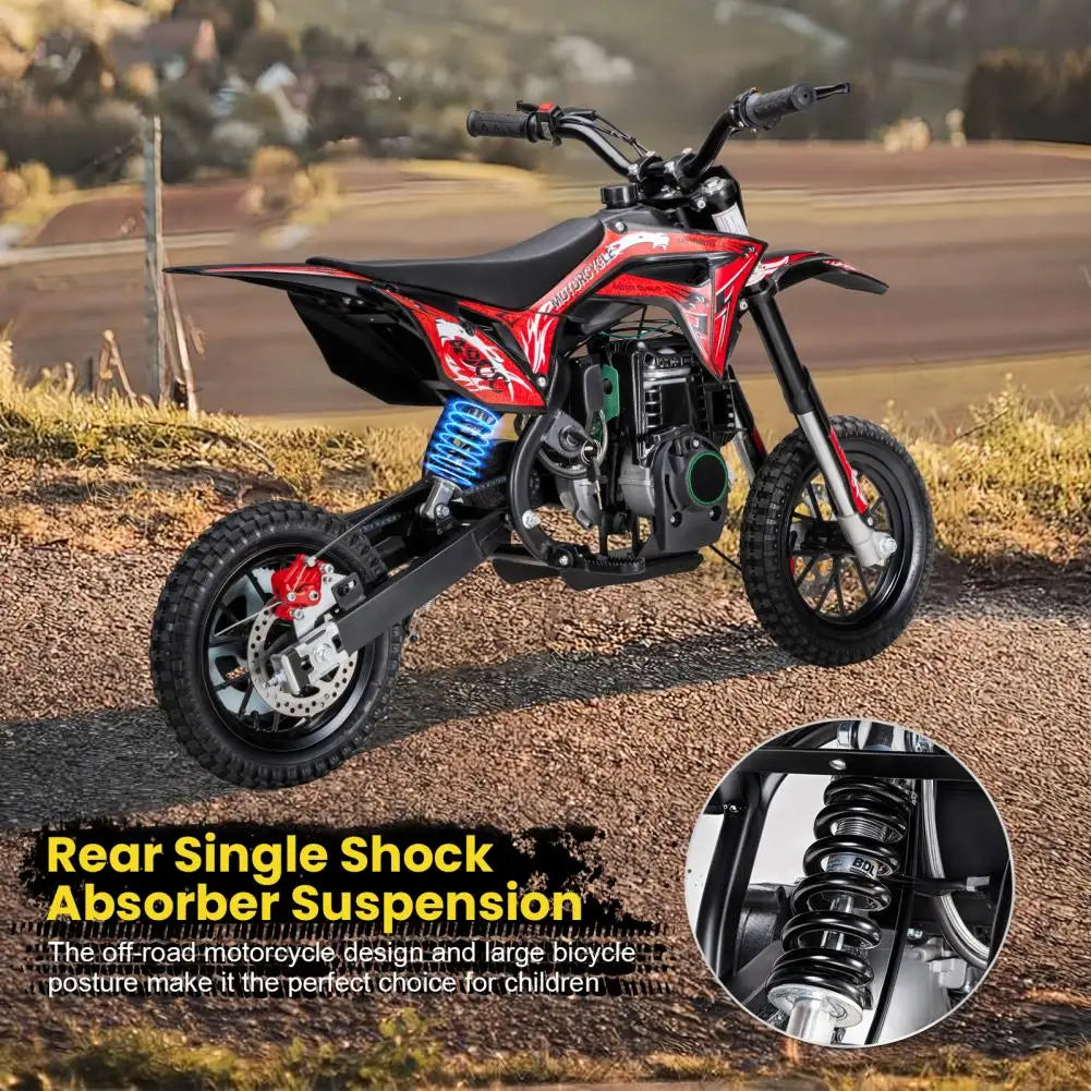 Mini Dirt Bike, 40CC 4-Stroke Gas Powered Mini Off-Road Beach Bike With Off-Rode Tire, Speed Up To 35KM/H Pocket Motorbike