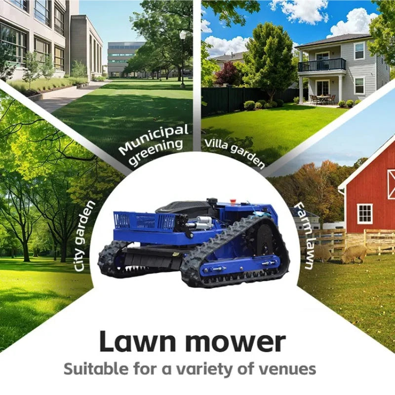 Smart Remote Start Lawn Mower,Efficient,Intelligent Lawn Mower for Weeding,Zero-Turn Lawn Mover,Cutter for Steep Slopes Mower