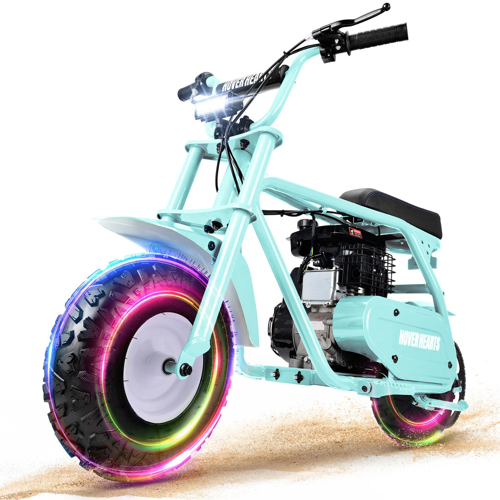 99cc youth mini dirt bike | Four-stroke gasoline-powered off-road motorcycle with a sturdy steel frame |gas-powered motocross for outdoor off-road ridingIdeal Halloween/Christmas/Birthday gift