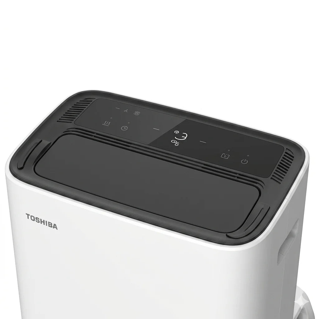 Midea Toshiba 3-in-1 Portable Air Conditioner 8000 BTU Mobile AC Unit Dehumidifier Fan Remote Room Cooler for Home Office 350 sq ft