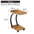 Two-Tier Wooden Rolling Bar Serving Cart | Hotel Restaurant Mobile Tea Cake Dessert Trolley