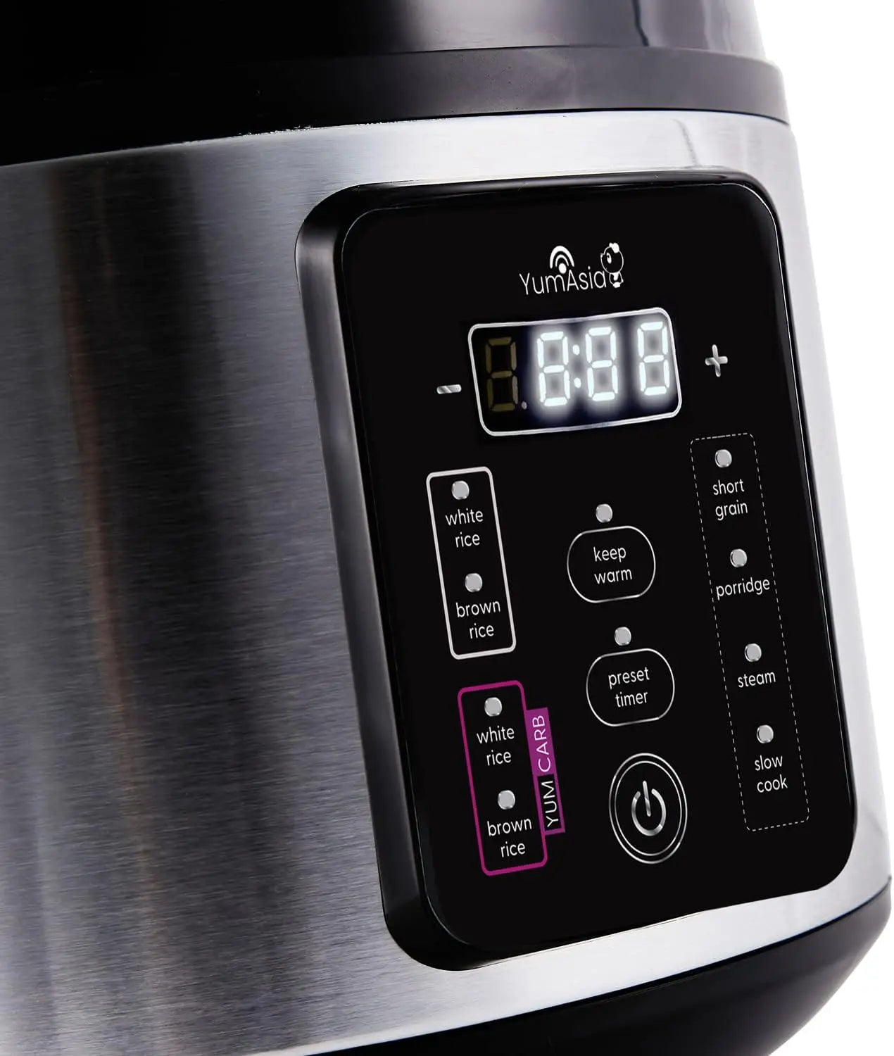 Rice Cooker with Ceramic Bowl, Fuzzy Logic, 5.5 Cups, 110V US