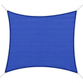 16' x 20' Sun Shade Sail Canopy Outdoor Shade Sail Cloth for Patio Deck Yard with D-Rings and Rope Included, Blue