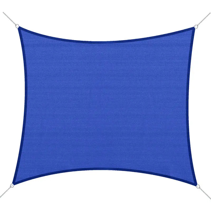 16' x 20' Sun Shade Sail Canopy Outdoor Shade Sail Cloth for Patio Deck Yard with D-Rings and Rope Included, Blue