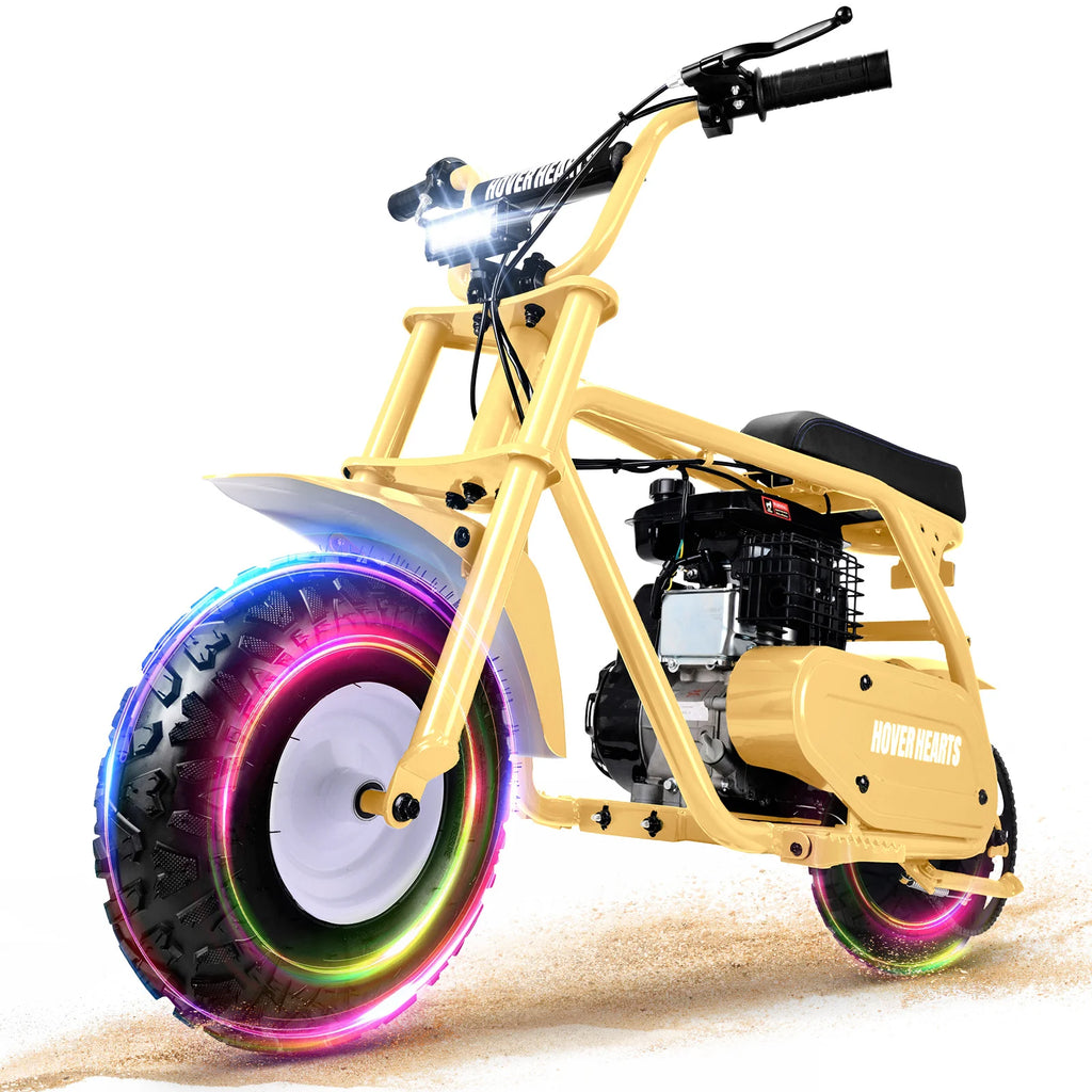 99cc youth mini dirt bike | Four-stroke gasoline-powered off-road motorcycle with a sturdy steel frame |gas-powered motocross for outdoor off-road ridingIdeal Halloween/Christmas/Birthday gift