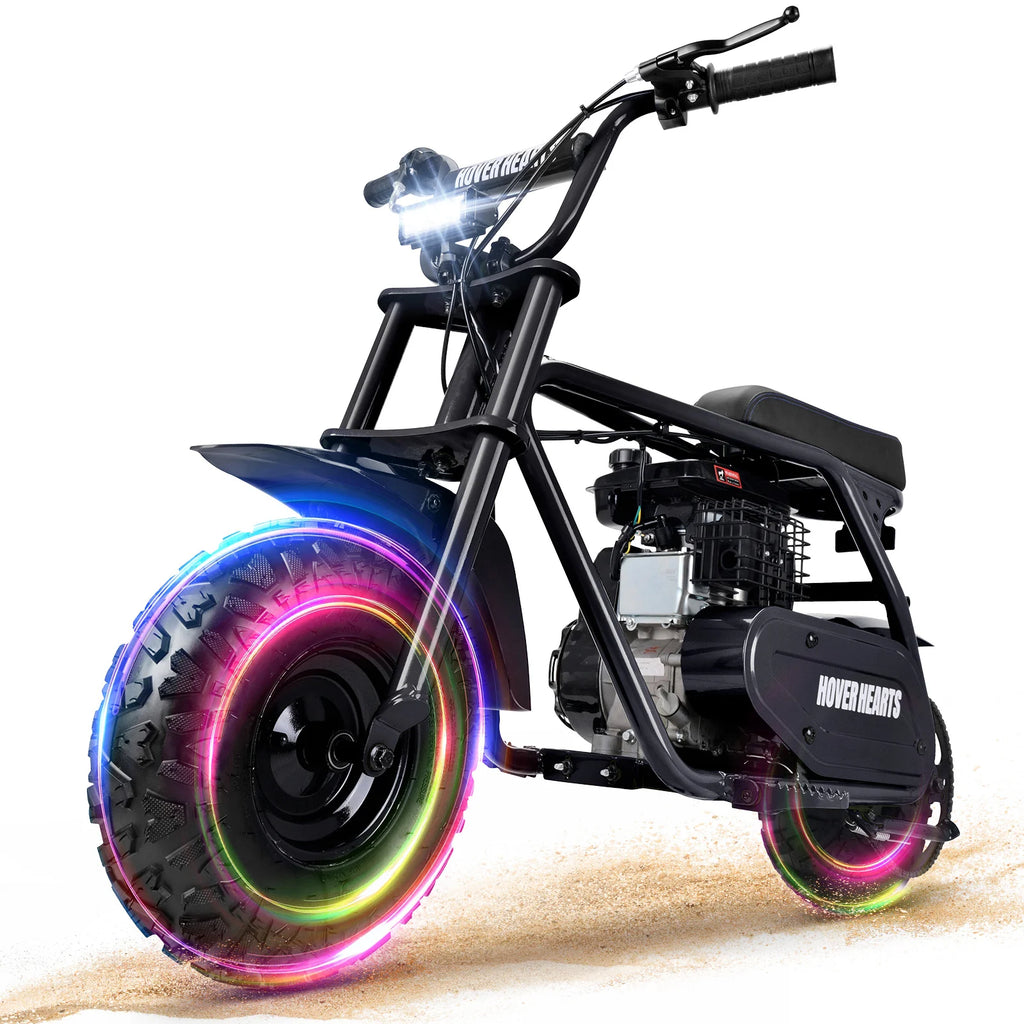 99cc youth mini dirt bike | Four-stroke gasoline-powered off-road motorcycle with a sturdy steel frame |gas-powered motocross for outdoor off-road ridingIdeal Halloween/Christmas/Birthday gift