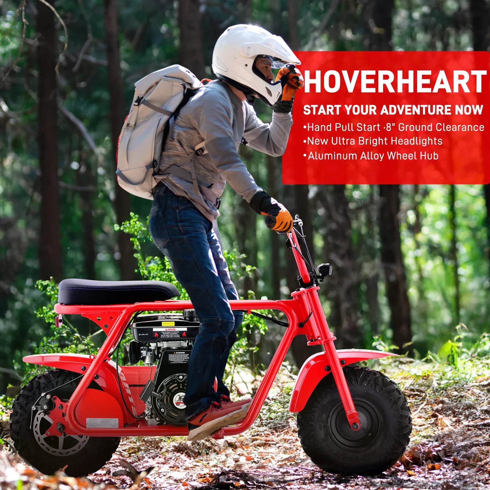 99cc youth mini dirt bike | Four-stroke gasoline-powered off-road motorcycle with a sturdy steel frame |gas-powered motocross for outdoor off-road ridingIdeal Halloween/Christmas/Birthday gift