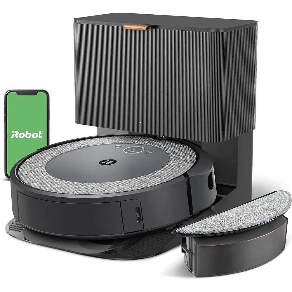 Certified Refurbished Combo i5+ Robot Vacuum and Mop with Self-Emptying Base
