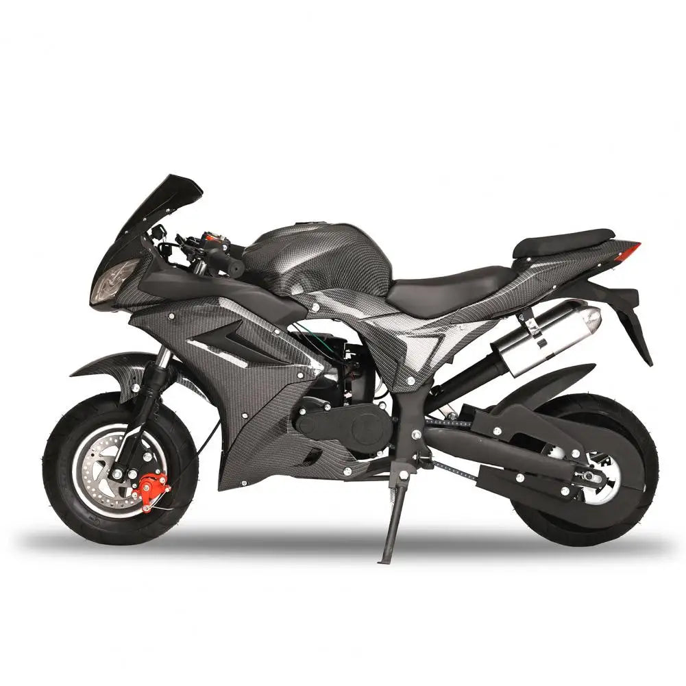 49cc 4-Stroke Pocket Rocket Motorcycle, Gas Pocket Motorbike with Front Rear Disc Brakes, Mini Motorcycle