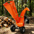 3 Inch Wood Chipper Shredder,7HP 212cc EPA Gas Engine Branch Shredder for Farm Use, Fast Shipping From USA Warehouse
