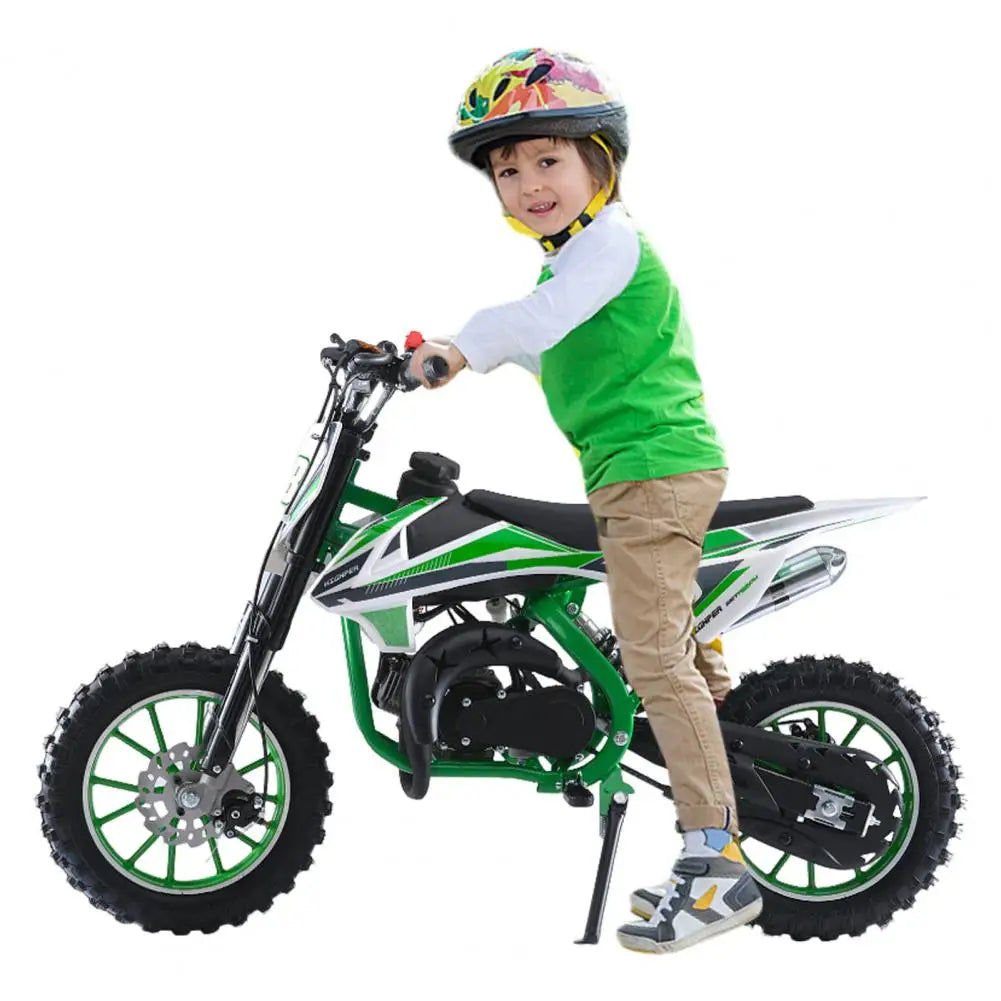 Off Road Mini Motorcycle, Kids Dirt Bike, Petrol Power Motocross, 49cc 2-Stroke Pocket Motorbike With Front Rear Disc Brake