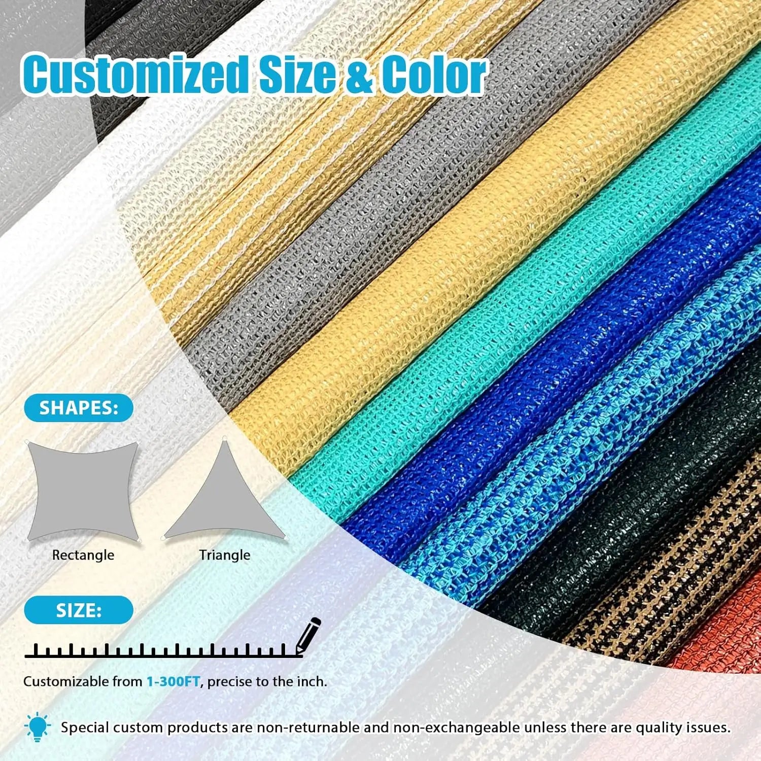 Sun Shade Sail 16'X20' Curved Edge Outdoor Shade Canopy Light Grey Breathable 95% UV Block Shade Cloth for    Garden Backyard