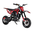 Mini Dirt Bike, 40CC 4-Stroke Gas Powered Mini Off-Road Beach Bike With Off-Rode Tire, Speed Up To 35KM/H Pocket Motorbike